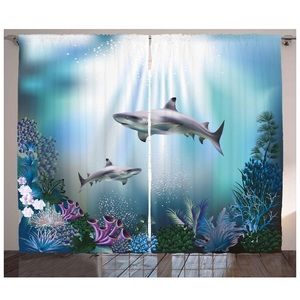 Ambesonne Underwater Curtains